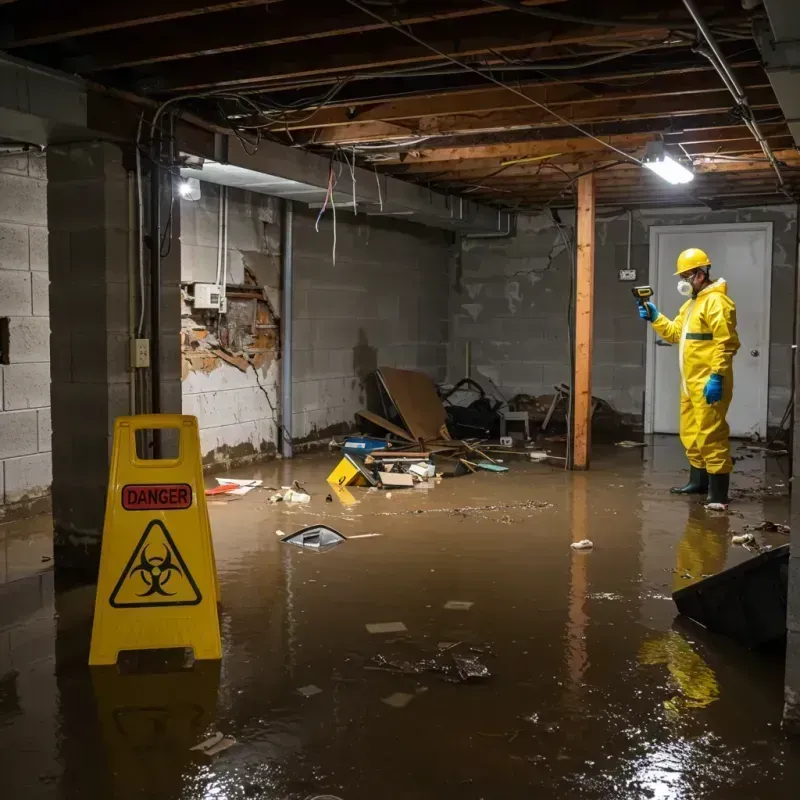 Flooded Basement Electrical Hazard in Buckhorn, CA Property